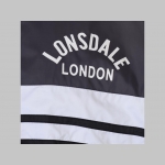 Lonsdale šuštiaková bunda čiernobielošedá materiál 100%polyester